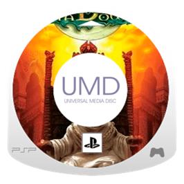 Artwork on the Disc for Fading Shadows on the Sony PSP.