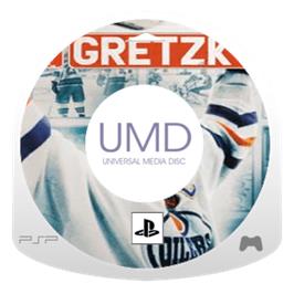 Artwork on the Disc for Gretzky NHL on the Sony PSP.