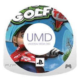 Artwork on the Disc for Hot Shots Golf: Open Tee on the Sony PSP.