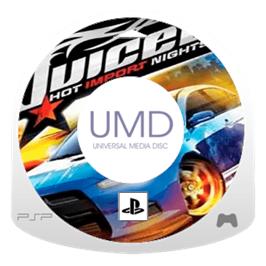 Artwork on the Disc for Juiced 2: Hot Import Nights on the Sony PSP.