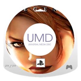 Artwork on the Disc for Lara Croft Tomb Raider: Legend on the Sony PSP.