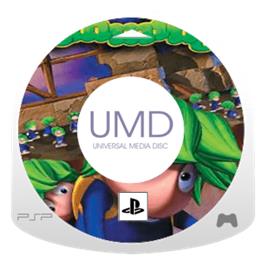 Artwork on the Disc for Lemmings on the Sony PSP.