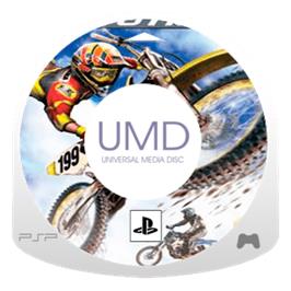 Artwork on the Disc for MTX Mototrax on the Sony PSP.