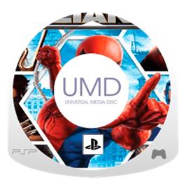 Artwork on the Disc for Marvel Ultimate Alliance on the Sony PSP.