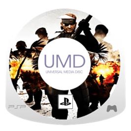 Artwork on the Disc for Metal Gear Solid: Portable Ops Plus (Deluxe Pack) on the Sony PSP.