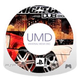 Artwork on the Disc for Midnight Club 3: DUB Edition on the Sony PSP.