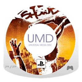 Artwork on the Disc for NBA Street Showdown on the Sony PSP.
