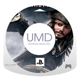 Artwork on the Disc for Pirates of the Caribbean: At World's End on the Sony PSP.