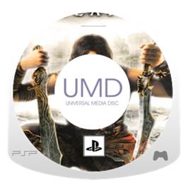 Artwork on the Disc for Prince of Persia: The Two Thrones on the Sony PSP.