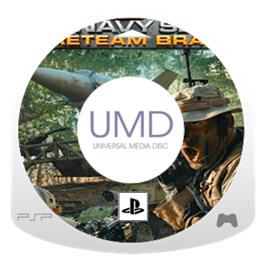 Artwork on the Disc for SOCOM: U.S. Navy SEALs - Fireteam Bravo on the Sony PSP.
