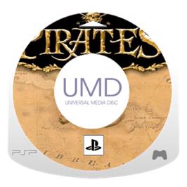 Artwork on the Disc for Sid Meier's Pirates on the Sony PSP.