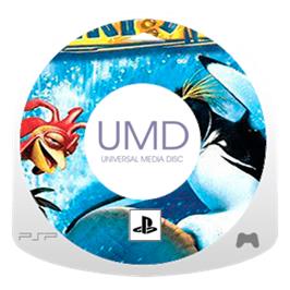 Artwork on the Disc for Surf's Up on the Sony PSP.