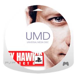 Artwork on the Disc for Tony Hawk's Project 8 on the Sony PSP.