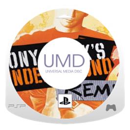 Artwork on the Disc for Tony Hawk's Underground 2: Remix on the Sony PSP.