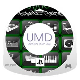 Artwork on the Disc for Traxxpad: Portable Studio on the Sony PSP.