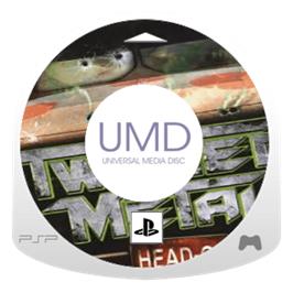Artwork on the Disc for Twisted Metal: Head-On on the Sony PSP.