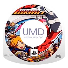 Artwork on the Disc for Viewtiful Joe: Red Hot Rumble on the Sony PSP.