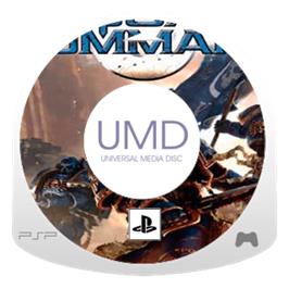 Artwork on the Disc for Warhammer 40,000: Squad Command on the Sony PSP.