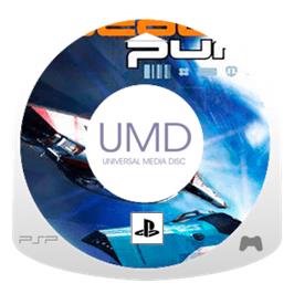 Artwork on the Disc for WipEout Pure on the Sony PSP.