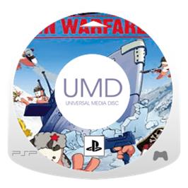 Artwork on the Disc for Worms: Open Warfare 2 on the Sony PSP.
