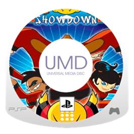 Artwork on the Disc for Xiaolin Showdown on the Sony PSP.