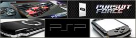 Arcade Cabinet Marquee for Pursuit Force: Extreme Justice.