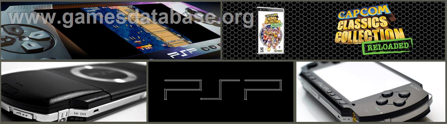 Capcom Classics Collection Reloaded - Sony PSP - Artwork - Marquee