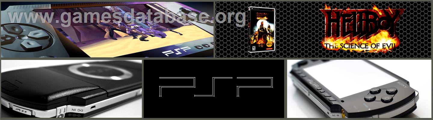 Hellboy: The Science of Evil - Sony PSP - Artwork - Marquee