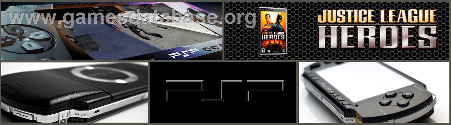 Justice League Heroes - Sony PSP - Artwork - Marquee