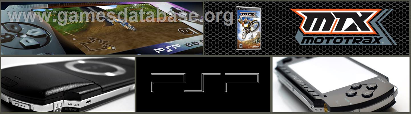 MTX Mototrax - Sony PSP - Artwork - Marquee