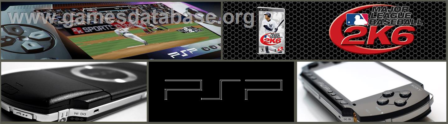 Major League Baseball 2K6 - Sony PSP - Artwork - Marquee