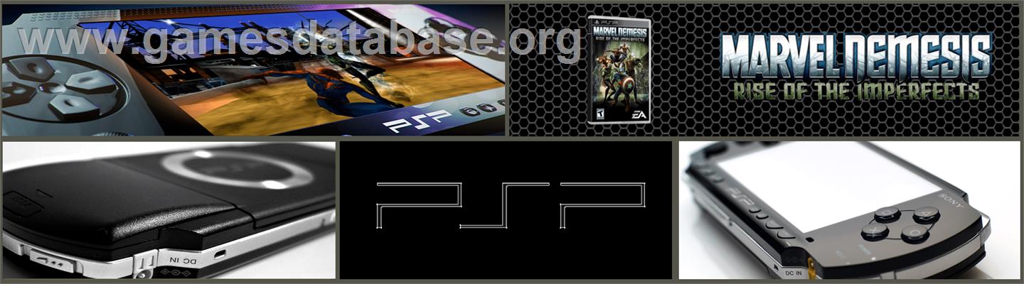 Marvel Nemesis: Rise of the Imperfects - Sony PSP - Artwork - Marquee