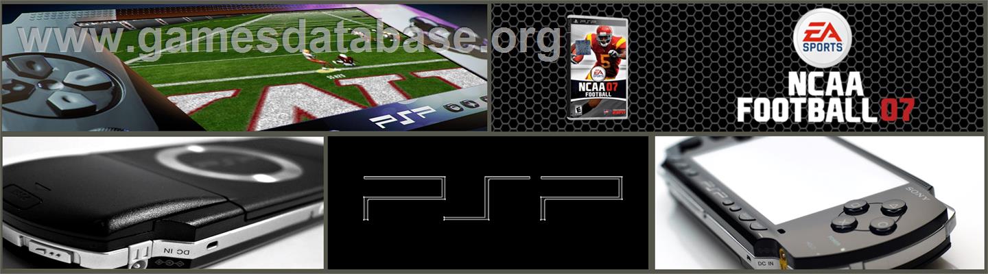 NCAA Football 7 - Sony PSP - Artwork - Marquee