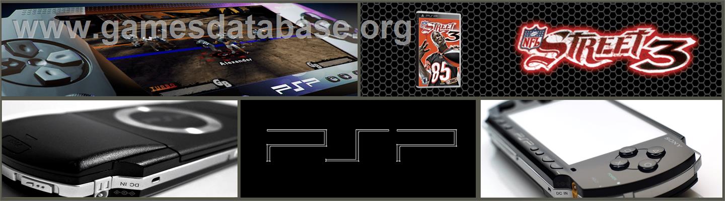 NFL Street 3 - Sony PSP - Artwork - Marquee