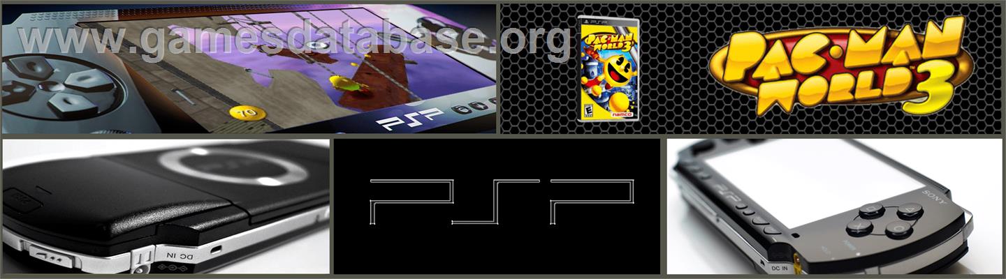 Pac-Man World 3 - Sony PSP - Artwork - Marquee