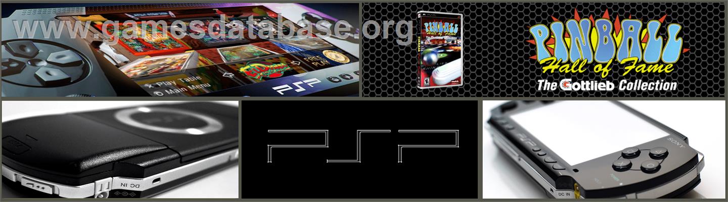 Pinball Hall of Fame: The Gottlieb Collection - Sony PSP - Artwork - Marquee