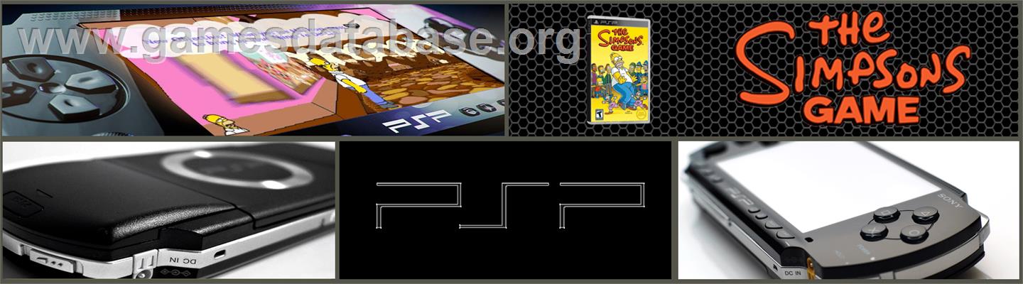 Simpsons Game - Sony PSP - Artwork - Marquee