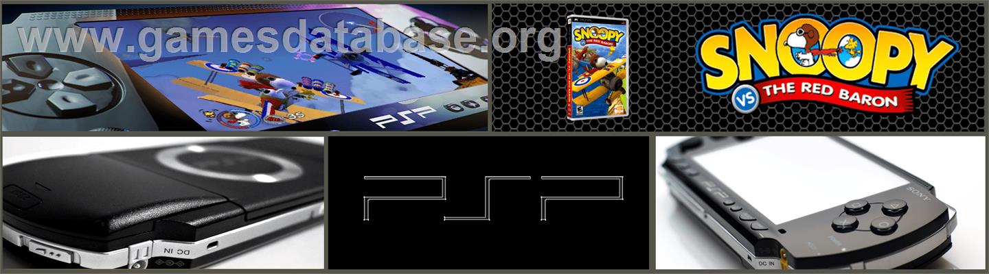 Snoopy vs. the Red Baron - Sony PSP - Artwork - Marquee