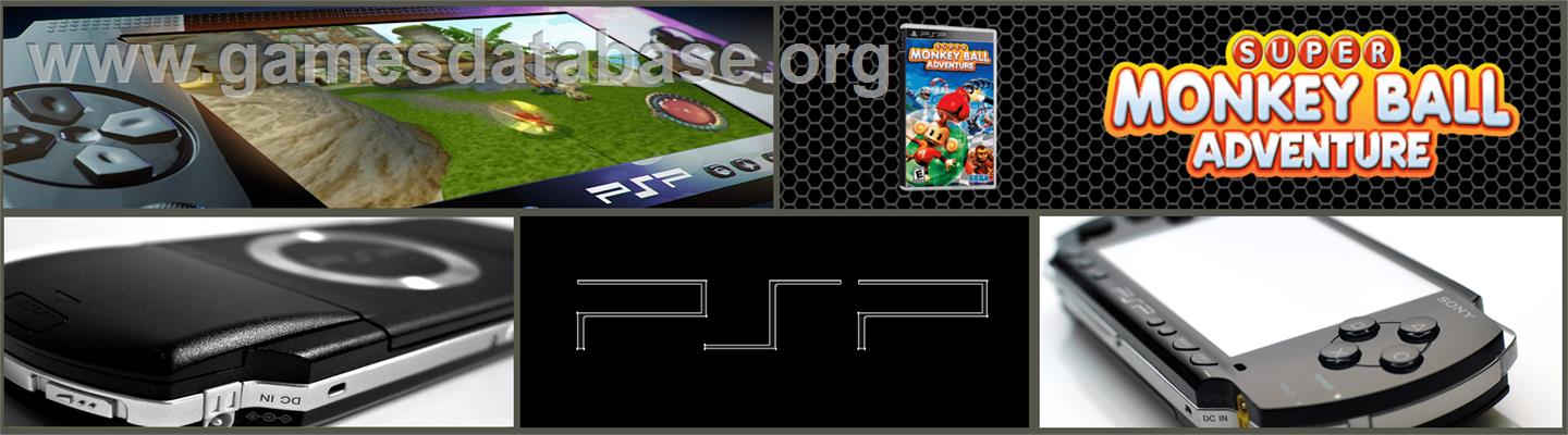 Super Monkey Ball Adventure - Sony PSP - Artwork - Marquee