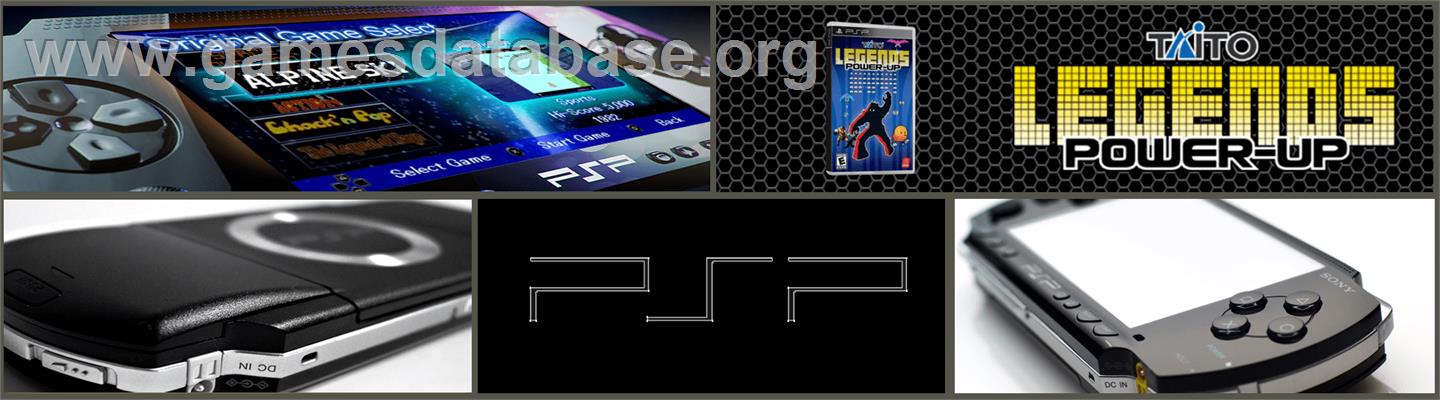 Taito Legends: Power-Up - Sony PSP - Artwork - Marquee