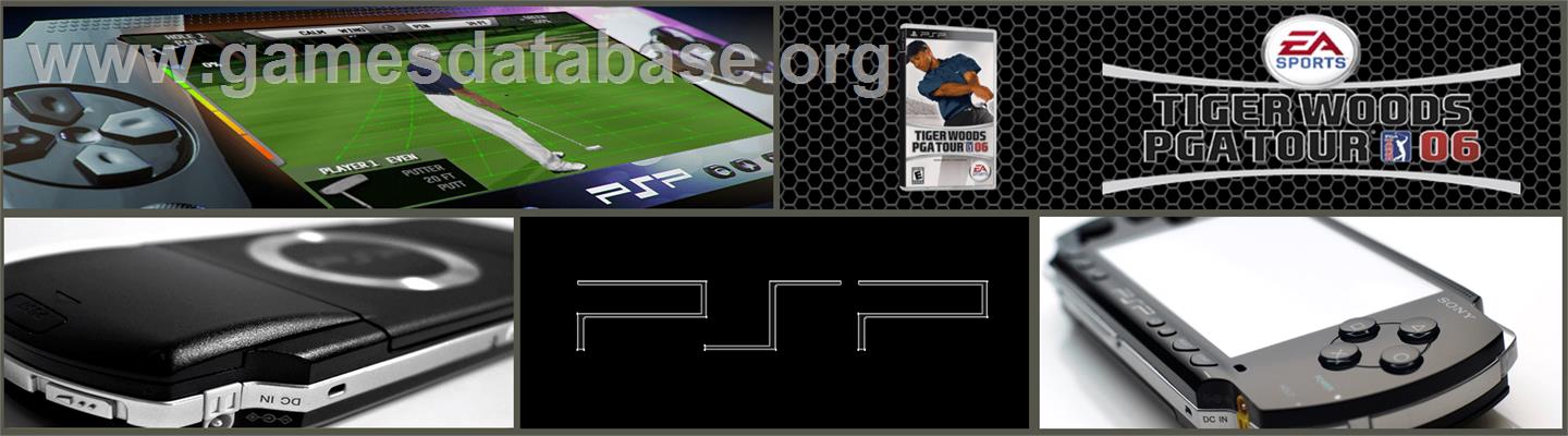 Tiger Woods PGA Tour 6 - Sony PSP - Artwork - Marquee