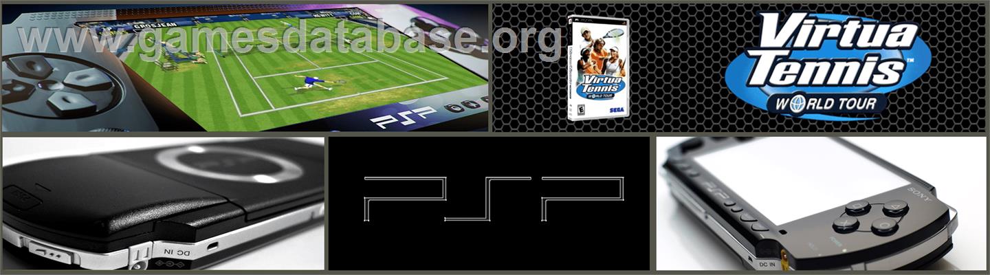 Virtua Tennis: World Tour - Sony PSP - Artwork - Marquee