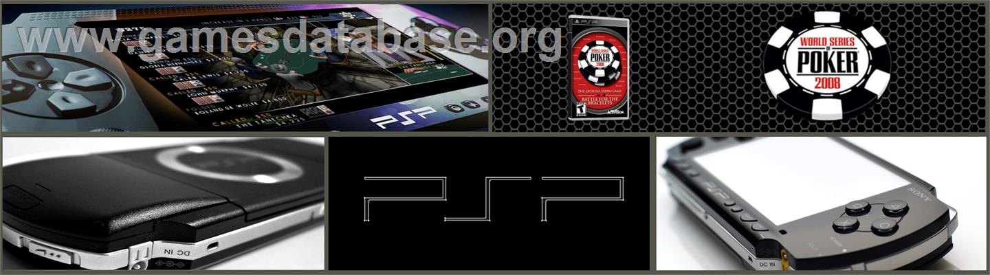 World Series of Poker 2008: Battle for the Bracelets - Sony PSP - Artwork - Marquee