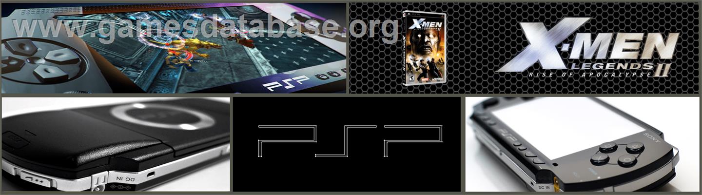 X-Men: Legends II - Rise of Apocalypse - Sony PSP - Artwork - Marquee