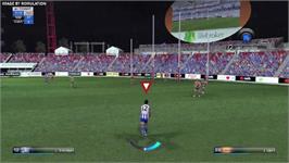 In game image of Afl Challenge on the Sony PSP.