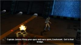 In game image of Alien Syndrome on the Sony PSP.
