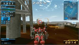 In game image of Armored Core: Formula Front - Extreme Battle on the Sony PSP.