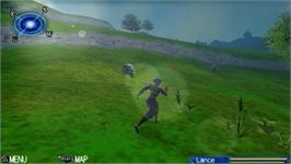 In game image of Blade Dancer: Lineage of Light on the Sony PSP.