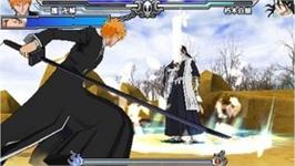 In game image of Bleach - Heat The Soul 2 on the Sony PSP.