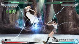 In game image of Bleach - Heat The Soul 5 on the Sony PSP.